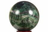 Large, Colorful Banded Fluorite Sphere ( lbs) - China #322934-4